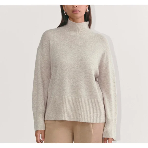 Everlane 'The Boxy' Grey Turtleneck Size S - NWT - Picture 1 of 4